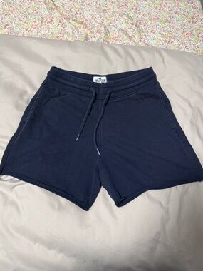 Hollister Navy Drawstring Athletic Shorts